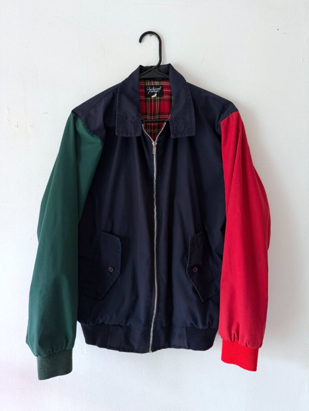 Colourblock Harrington bomber-style jacket (Men’s S)